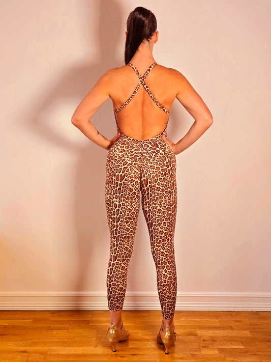 Bodysuit elegant leopard