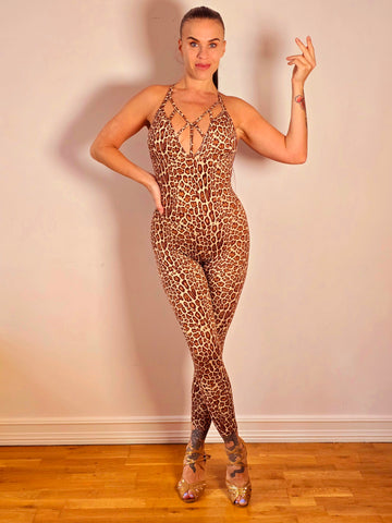 Bodysuit elegant leopard
