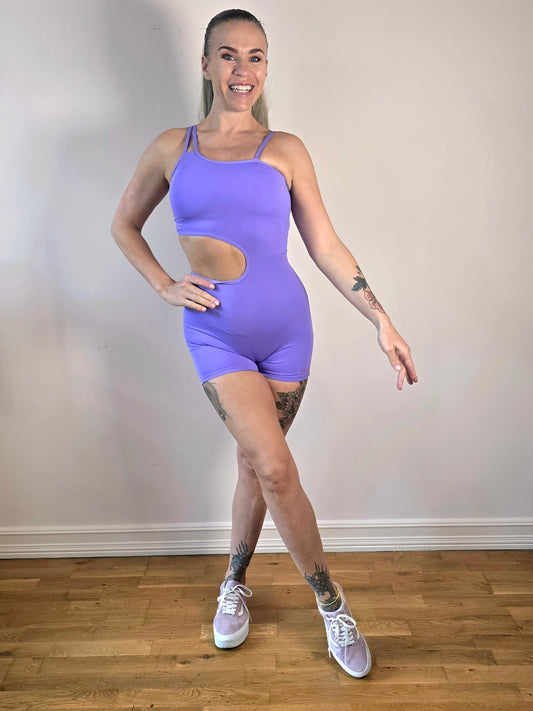 Bodysuit kort lilla